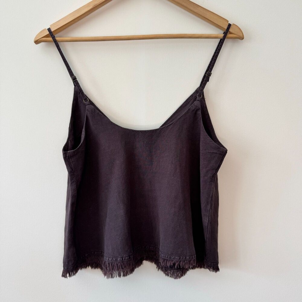 Young Fabulous and Broke Women's Brown Cami Fringed Hem Size Small - Picture 6 of 8
